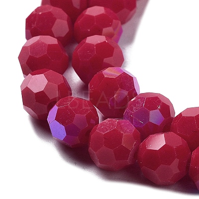 Opaque Glass Beads Strands EGLA-A035-P8mm-L16-1