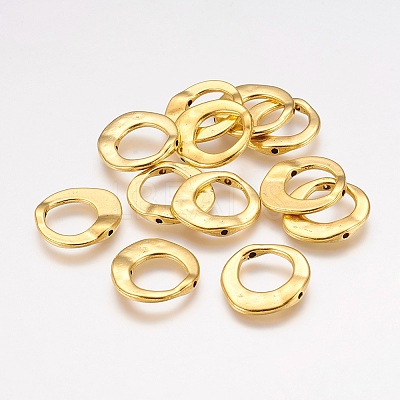 Tibetan Style Irregular Ring Bead Frames LS-GLF10246Y-1