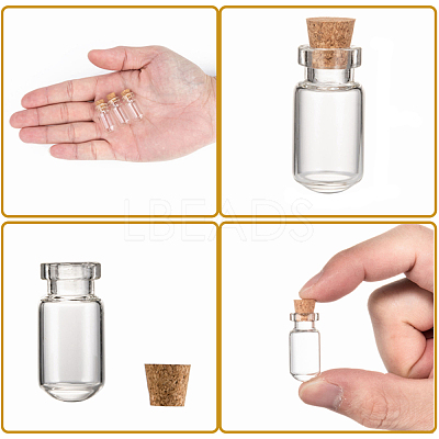 Glass Jar Bead Containers X-CON-Q017-1