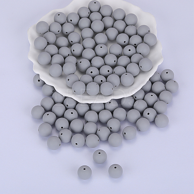 Round Silicone Focal Beads SI-JX0046A-99-1