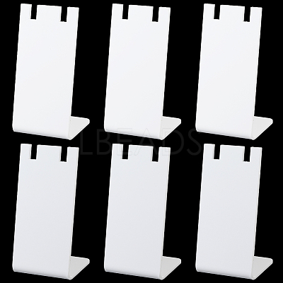 10Pcs L Shaped Acrylic Single Necklace Display Stands NDIS-SC0001-02B-1