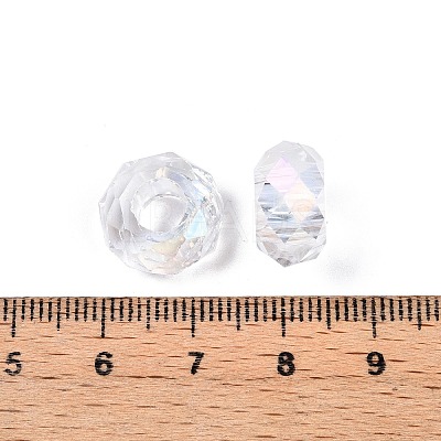 Transparent Glass European Beads GPDL-N005-D14mm-A01-1