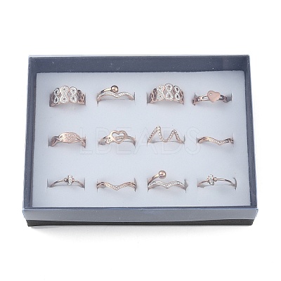 Crystal Rhinestone Finger Ring RJEW-MSMC002-17RG-1