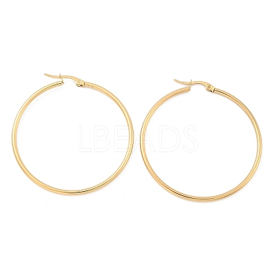 304 Stainless Steel Hoop Earrings X-EJEW-N0016-11G-H-1