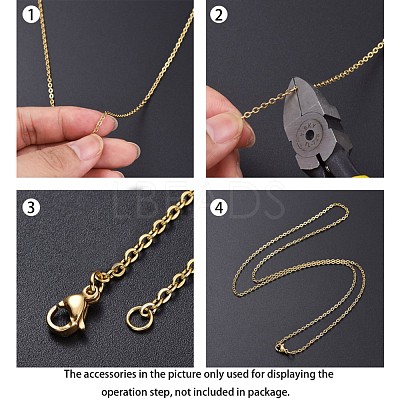 Ion Plating(IP) 304 Stainless Steel Cable Chains CHS-H017-01G-20M-1