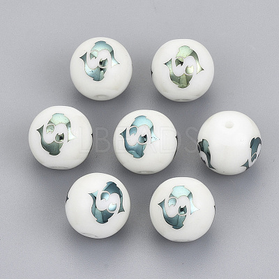 Electroplate Glass Beads EGLA-S178-11C-05-1