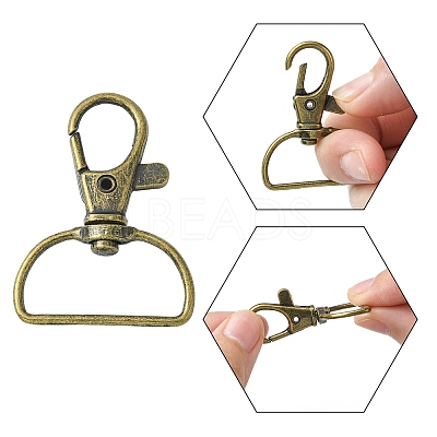 Alloy Swivel Clasps FIND-CJC0012-093AB-1