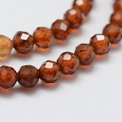 Natural Garnet Bead Strands X-G-G663-03-4mm-1