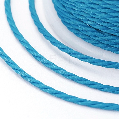 Round Waxed Polyester Cord X-YC-G006-01-1.0mm-14-1