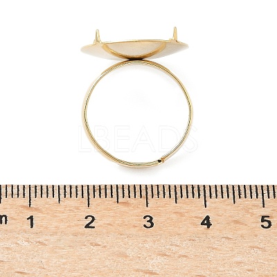 Adjustable Brass 4 Prong Ring Settings KK-K414-04A-G-1