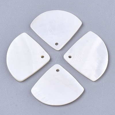 Natural Freshwater Shell Pendants X-SHEL-R047-19-1