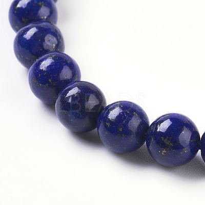 Natural Lapis Lazuli Beads Strands X-G-G087-6mm-1