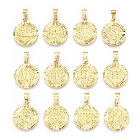 Brass Pendants KK-T070-02G-1