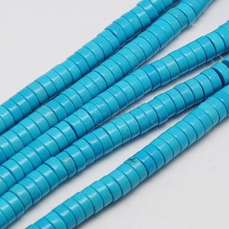 Synthetic Turquoise Beads Strands TURQ-G110-8x4mm-06-1