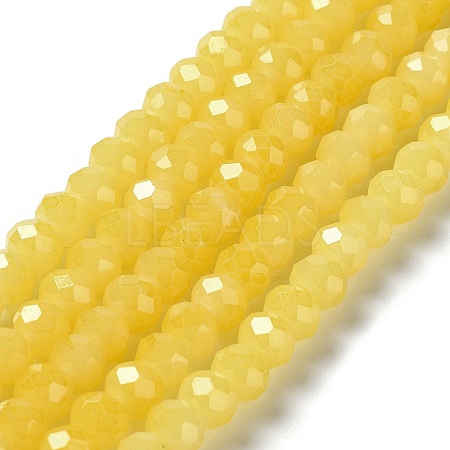 Baking Paint Imitation Jade Glass Bead Strands LS-DGLA-A034-J10mm-A24-1