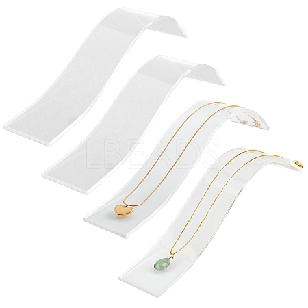 Acrylic Necklaces Display Holder ODIS-WH0025-70-1