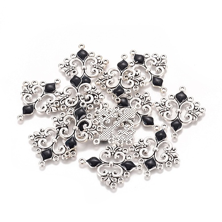 Alloy Enamel Chandelier Component Links X-ENAM-EA9734Y-1-1