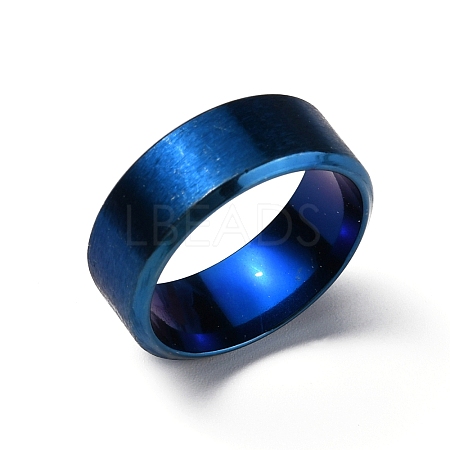 201 Stainless Steel Wide Band Finger Rings for Women Men RJEW-WH0009-13D-BU-1