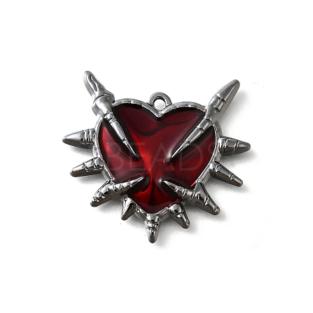 Alloy Enamel Gothic Style Pendants PALLOY-R157-06B-07A-1