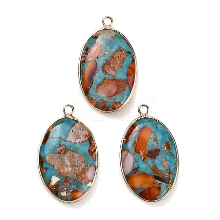 Dyed Synthetic Imperial Jasper Pendants GG-CBAA20A-04G-04-1