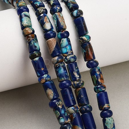 Dyed Synthetic Imperial Jasper Beads Strands GG-CBAA20A-02C-1