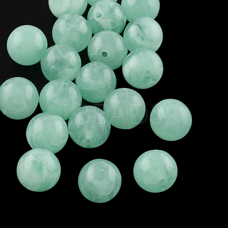 Round Imitation Gemstone Acrylic Beads OACR-R029-16mm-26-1