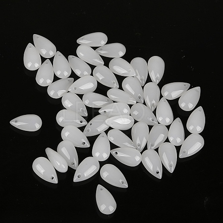 5Pcs Transparent Glass Beads X-GLAA-PW0001-25B-1