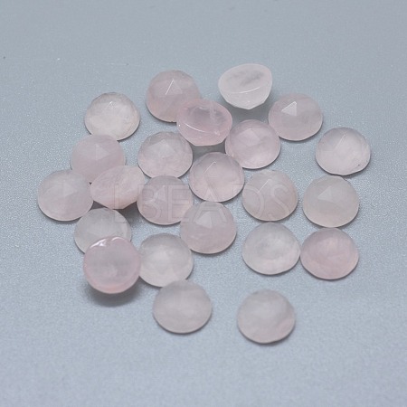 Natural Rose Quartz Cabochons G-F656-01A-1