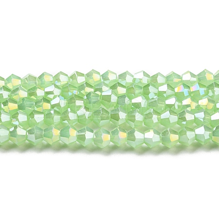 Imitation Jade Electroplate Glass Beads Strands EGLA-A039-J2mm-B01-1