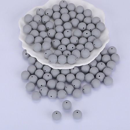 Round Silicone Focal Beads SI-JX0046A-99-1