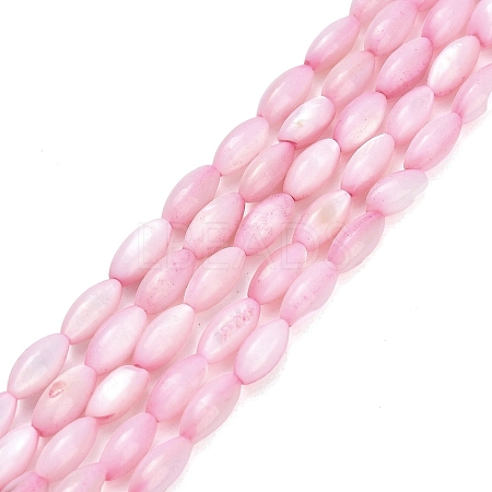 Natural Freshwater Shell Beads Strands X-SHEL-C010-01E-1