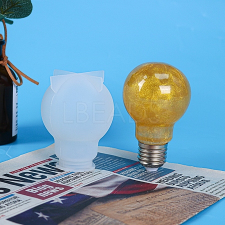 DIY Round Light Bulb Silicone Molds DIY-P010-34-1