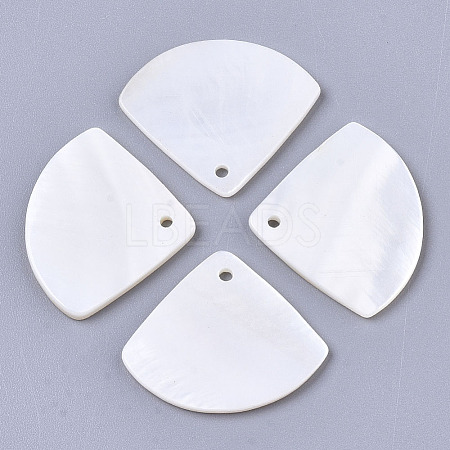 Natural Freshwater Shell Pendants X-SHEL-R047-19-1