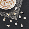 16 Sets 8 Styles ABS Plastic Imitation Pearl Pendants PALLOY-GA0004-13-4
