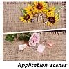 12Pcs 4 Style Square Jute Braided Mats AJEW-DR0001-12-5