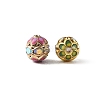 Brass & Alloy & Rhinestone Enamel Beads RB-CBA973B-11A-G-2