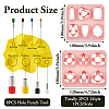 2Pcs 2 Style Trapezoid & Rectangle & Teardrop & Square ABS Plastic Plasticine Tools DIY-TA0005-58-3