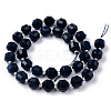 Dyed Natural Sapphire Beads Strands G-R482-01-10mm-2