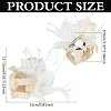 Women's Feather Aligator Hair Clips OHAR-WH0034-13B-2