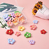 32Pcs 8 Colors 2 Sizes Resin Pendants RESI-TA0001-38-13