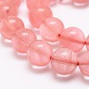 Cherry Quartz Glass Bead Strands X-G-P256-06-10mm-3