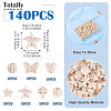 140Pcs 7 Styles Synthetic Howlite Beads G-TA0002-66-4