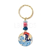 Planet Alloy Enamel Pendant Keychain KEYC-JKC00598-2