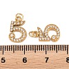 304 Stainless Steel Rhinestone Pendants STAS-N133-03F-G-3