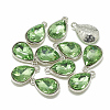 Alloy Glass Charms PALLOY-T028-7x10mm-19-1