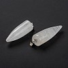 Natural Quartz Crystal Pointed Pendants G-D040-01P-B15-3