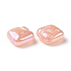 Rainbow Iridescent Plating Acrylic Beads LS-OACR-A010-06D-2