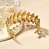 304 Stainless Steel Open Cuff Bangles for Women BJEW-Z083-02G-09-3