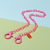 Personalized ABS Plastic Cable Chain Necklaces NJEW-JN03220-08-4