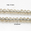 Crystal Glass Beads Strands X-GLAA-D032-2.5x2-25-1